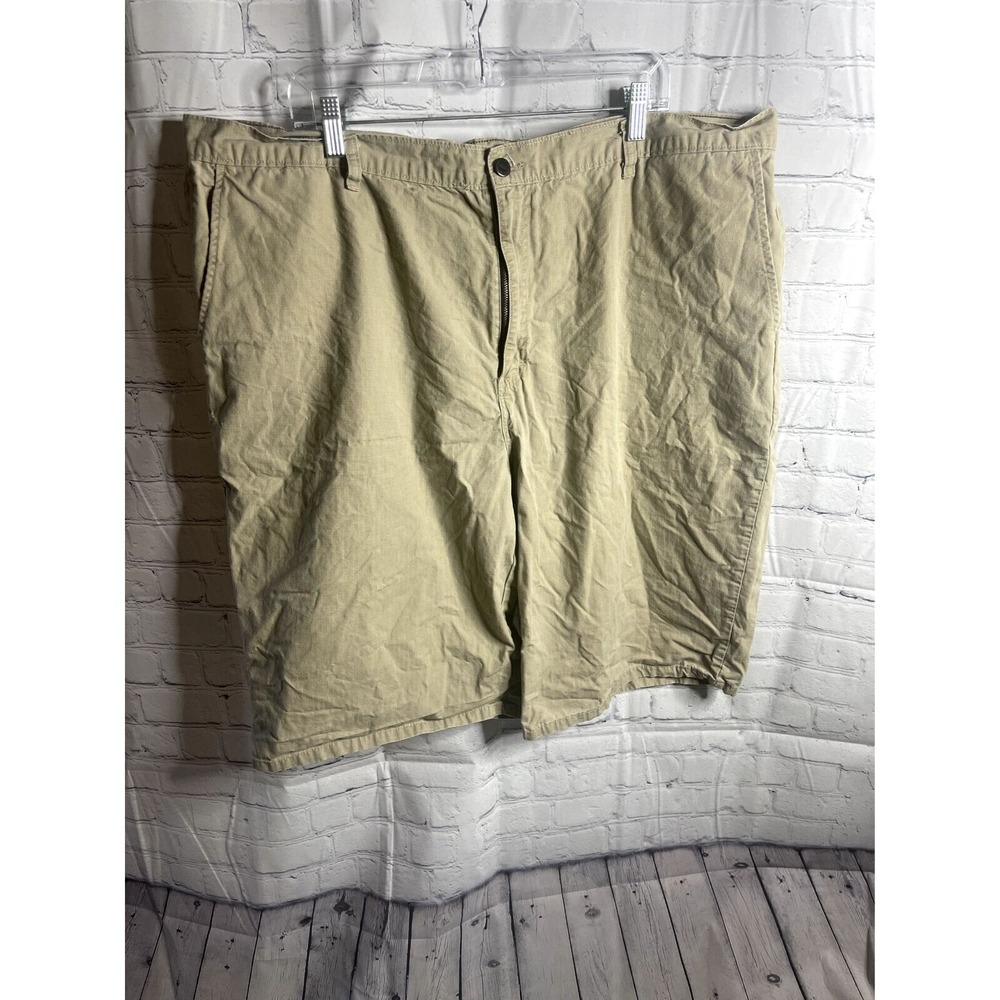 Genuine Dickies Mens Cargo Shorts Size 44 Khaki Ripstop‎ Cotton Workwear Utility